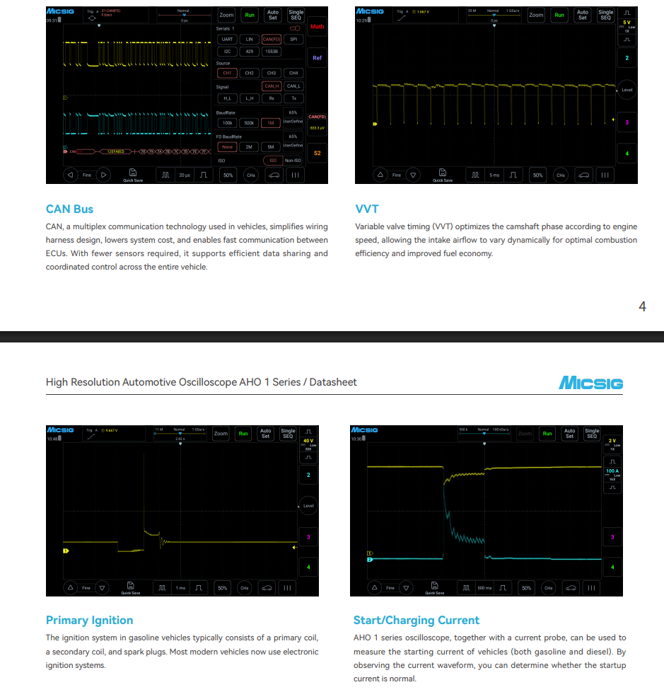 Micsig AHO14 전문가용 고해상도 자동차 오실로 - Signal Generator Spectrum Analyzer 리뷰 및 가격