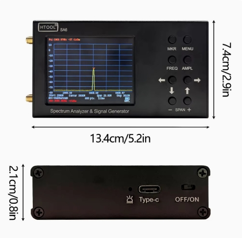 휴대용 스펙트럼 분석기 35MHz‑6.2GHz RF 신 - Signal Generator Spectrum Analyzer 리뷰 및 가격